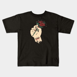 Hand rose Kids T-Shirt